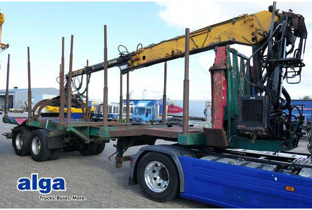DIEBOLT Teleskop., Holzladekran, 2-Achser, BPW - Semi-reboque transporte de madeira: foto 1 DIEBOLT Teleskop., Holzladekran, 2-Achser, BPW - Semi-reboque transporte de madeira: foto 1