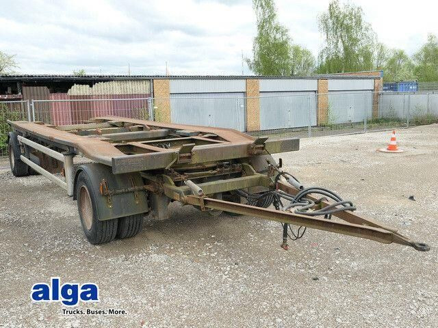 Huffermann HKA 18.70, Außenroller, Zwillingsreifen, BPW - Reboque transportador de contêineres/ Caixa móvel: foto 1 Huffermann HKA 18.70, Außenroller, Zwillingsreifen, BPW - Reboque transportador de contêineres/ Caixa móvel: foto 1