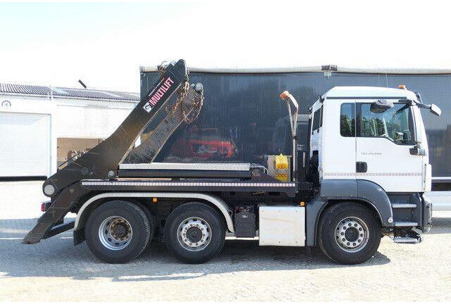 MAN 26.460 TGS 6x2, Hiab FTR18, Funk, Vorlauflenk,AC - Camião com sistema de cabo: foto 3 MAN 26.460 TGS 6x2, Hiab FTR18, Funk, Vorlauflenk,AC - Camião com sistema de cabo: foto 3