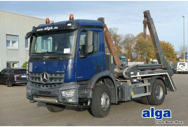 Mercedes-Benz 1832 K Arocs 4x2, Hiab SLT 140, teleskop., Klima - Camião com sistema de cabo: foto 1 Mercedes-Benz 1832 K Arocs 4x2, Hiab SLT 140, teleskop., Klima - Camião com sistema de cabo: foto 1
