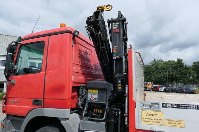 Mercedes-Benz 1844 L Actros 4x2, Hiab 144E-3, Funk, Voll-Luft - Camião de caixa aberta/ Plataforma, Camião grua: foto 3 Mercedes-Benz 1844 L Actros 4x2, Hiab 144E-3, Funk, Voll-Luft - Camião de caixa aberta/ Plataforma, Camião grua: foto 3
