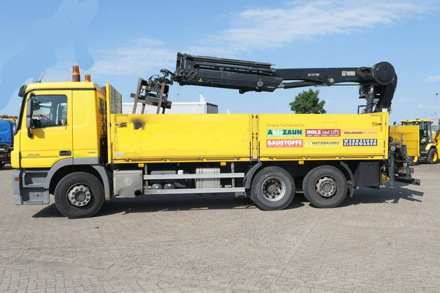 Mercedes-Benz 2536 Actros/MP3/HIAB 211DL/AHK/Klima - Camião de caixa aberta/ Plataforma, Camião grua: foto 4 Mercedes-Benz 2536 Actros/MP3/HIAB 211DL/AHK/Klima - Camião de caixa aberta/ Plataforma, Camião grua: foto 4