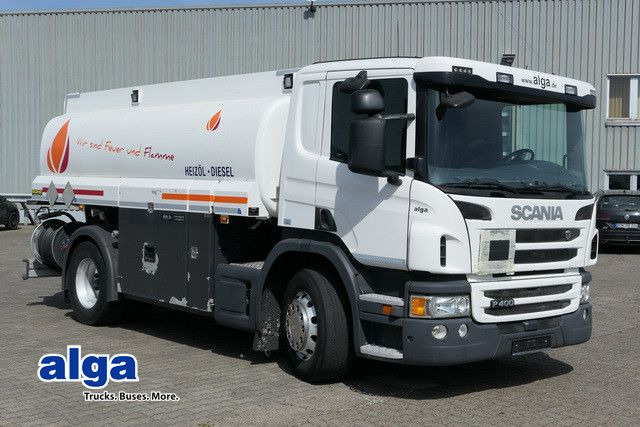 Scania P 400, 2 Kammern, 13m³, Oben- u. Untenbefüllung - Caminhão tanque: foto 1 Scania P 400, 2 Kammern, 13m³, Oben- u. Untenbefüllung - Caminhão tanque: foto 1