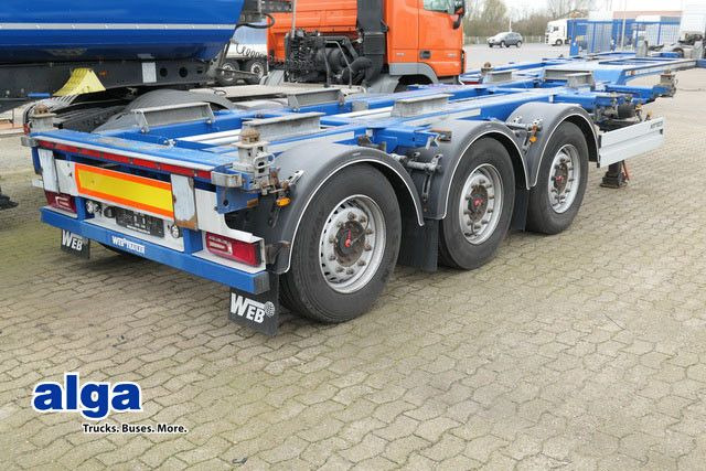 Web-Trailer LPRS24, 20/30/40 & 45 Fuß Container, Luft-Lift - Semi-reboque transportador de contêineres/ Caixa móvel: foto 1 Web-Trailer LPRS24, 20/30/40 & 45 Fuß Container, Luft-Lift - Semi-reboque transportador de contêineres/ Caixa móvel: foto 1
