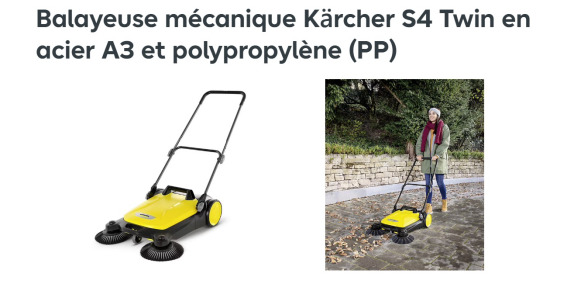 Balayeuse mécanique KARCHER S 4 Twin - Varredora industrial: foto 2 Balayeuse mécanique KARCHER S 4 Twin - Varredora industrial: foto 2