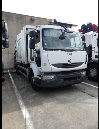 REF:1388 - Camion poubelle Renault Midlum 270DXI (2011-185.032 km) - Caminhão de lixo: foto 1 REF:1388 - Camion poubelle Renault Midlum 270DXI (2011-185.032 km) - Caminhão de lixo: foto 1