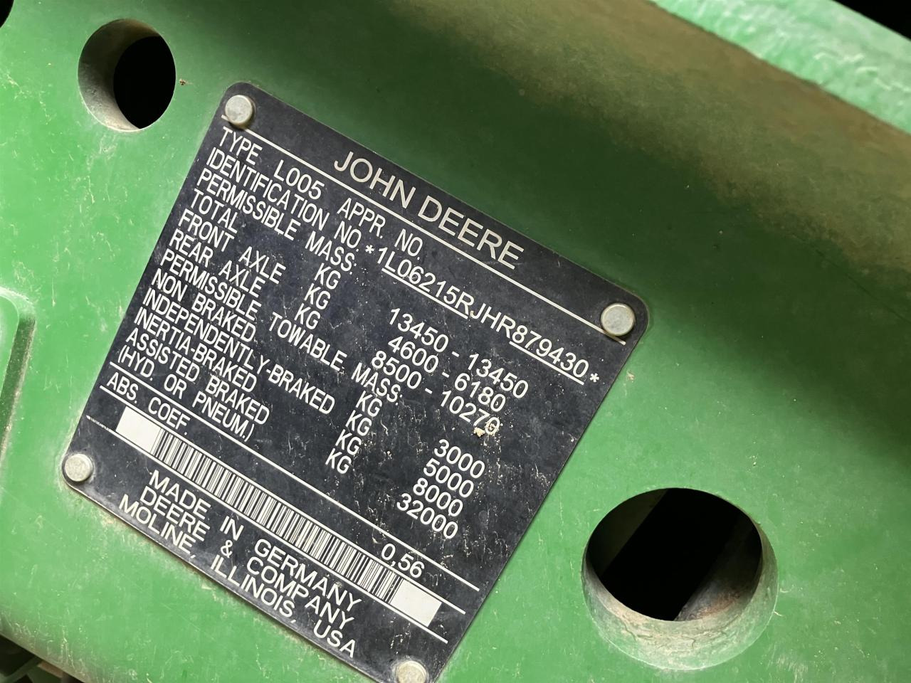 Trator John Deere 6215R: foto 13