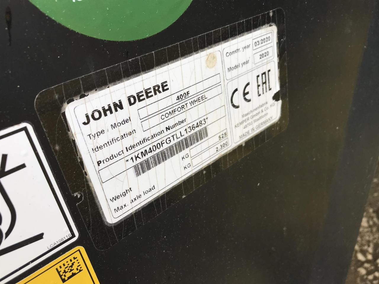 Picadora de forragem automotriz John Deere 9800i: foto 13