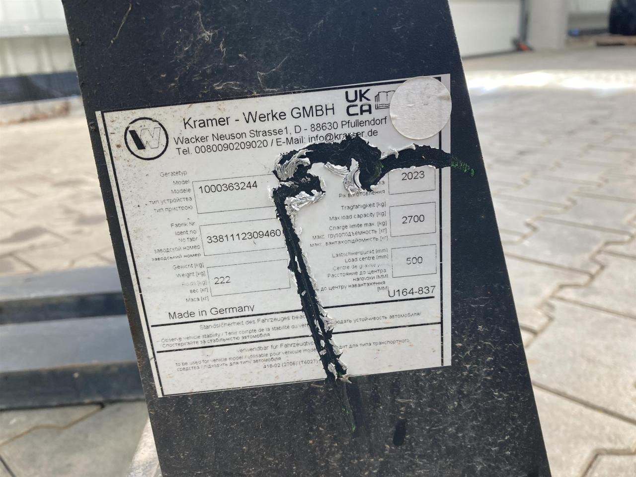 Kramer 1200 mm - Balde: foto 4 Kramer 1200 mm - Balde: foto 4