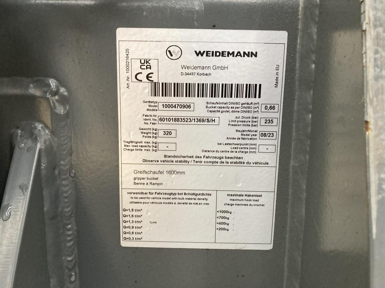 Kramer 1600 mm Silagebeißschaufel - Carregador frontal para o trator: foto 5 Kramer 1600 mm Silagebeißschaufel - Carregador frontal para o trator: foto 5