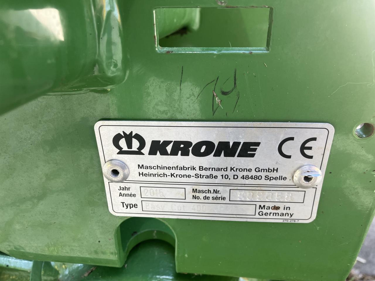 Krone EC 400 - Gadanheira: foto 4 Krone EC 400 - Gadanheira: foto 4