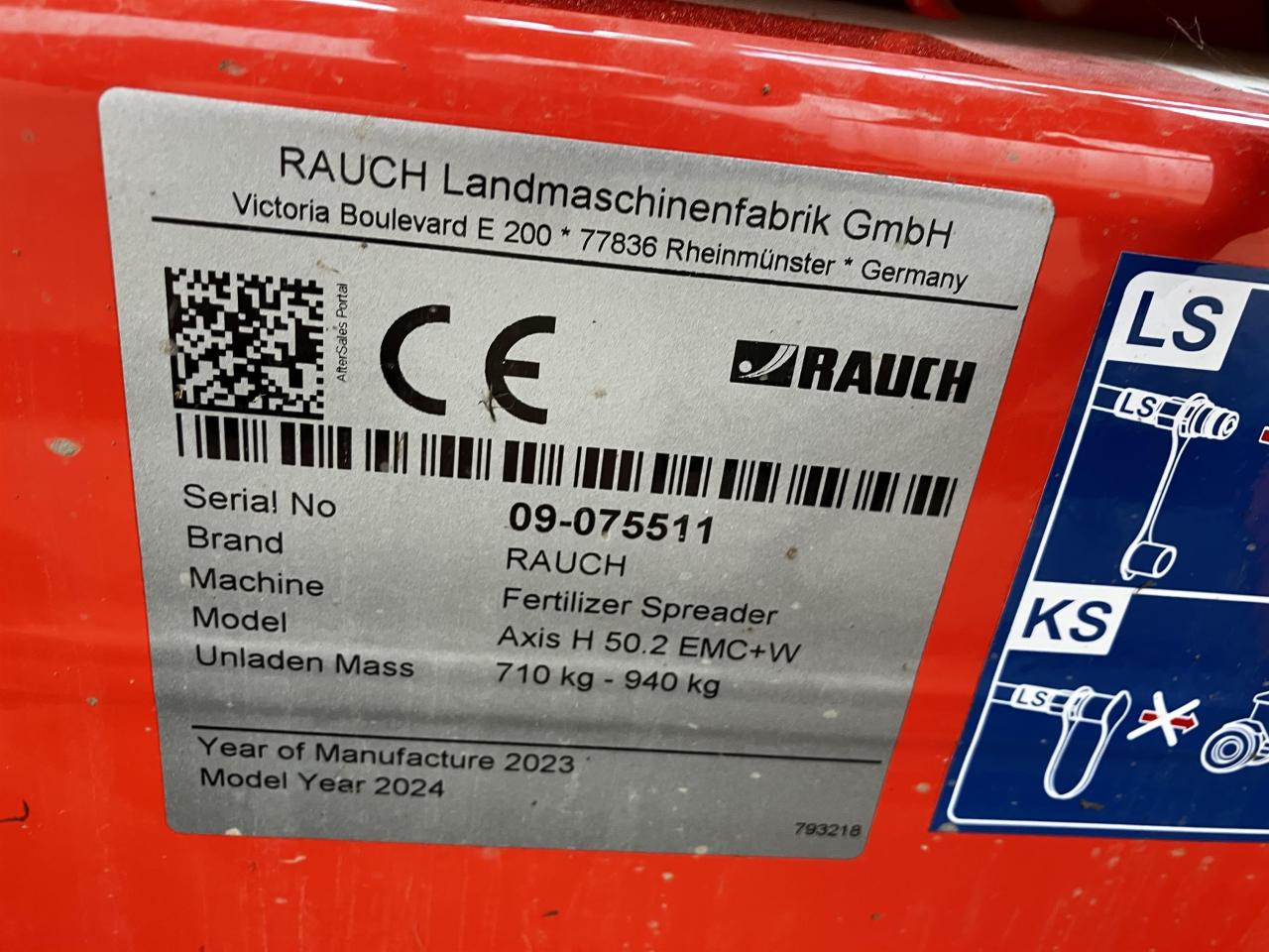 Distribuidor de fertilizantes Rauch Axis H 50.2 EMC + W: foto 9 Distribuidor de fertilizantes Rauch Axis H 50.2 EMC + W: foto 9