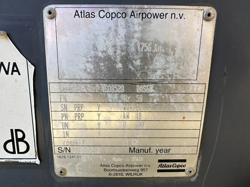 Atlas-Copco QAS 60 Perkins Leroy Somer 60 kVA Silent Rental generatorset - Gerador elétrico: foto 4 Atlas-Copco QAS 60 Perkins Leroy Somer 60 kVA Silent Rental generatorset - Gerador elétrico: foto 4