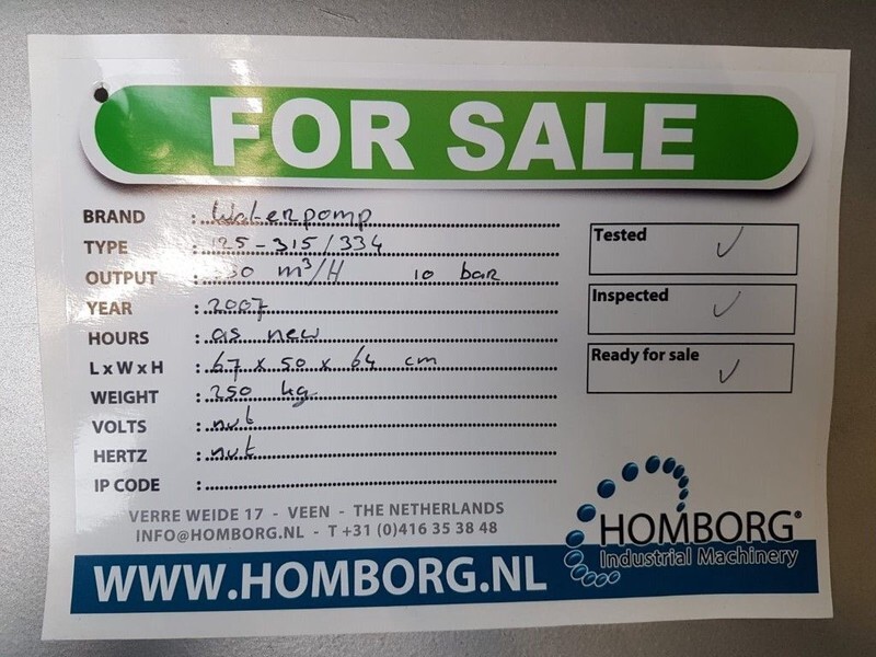Chaud-Froid-Industrie KSB 125-315 / 334 Waterpomp 350 m3 / h 10 Bar Ex emergency - Bomba de água: foto 5 Chaud-Froid-Industrie KSB 125-315 / 334 Waterpomp 350 m3 / h 10 Bar Ex emergency - Bomba de água: foto 5