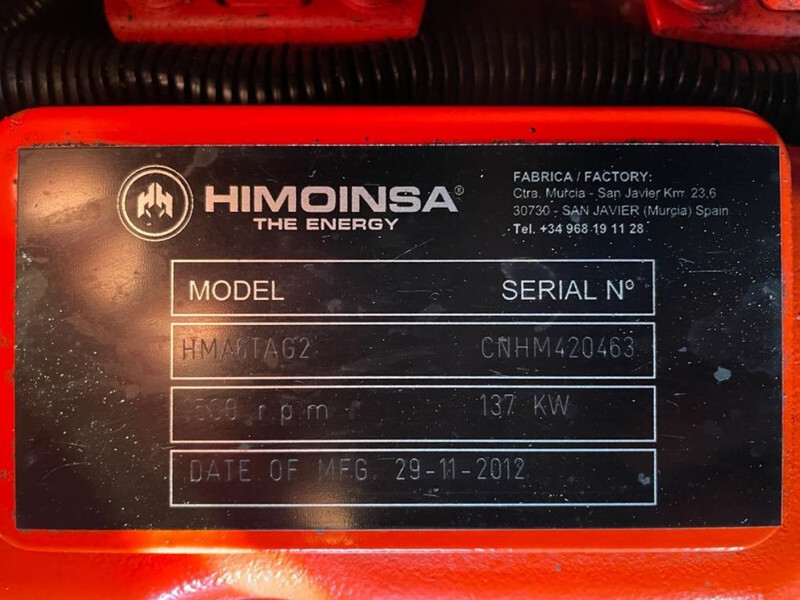 Himoinsa HMA6TAG2 Mecc Alte Spa 150 kVA Silent generatorset - Gerador elétrico: foto 4 Himoinsa HMA6TAG2 Mecc Alte Spa 150 kVA Silent generatorset - Gerador elétrico: foto 4