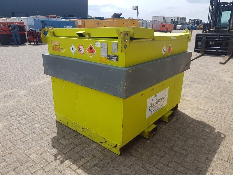 Depósito de armazenamento Kiwa IBC Steenbergen 2000 liter Kiwa IBC Dieseltank met handpomp: foto 12