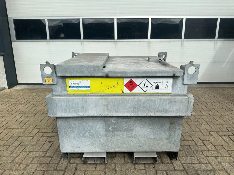 Kiwa IBC Steenbergen 750 liter Dieseltank met Handpomp Milieutank Gegalvaniseerd - Depósito de armazenamento: foto 1 Kiwa IBC Steenbergen 750 liter Dieseltank met Handpomp Milieutank Gegalvaniseerd - Depósito de armazenamento: foto 1