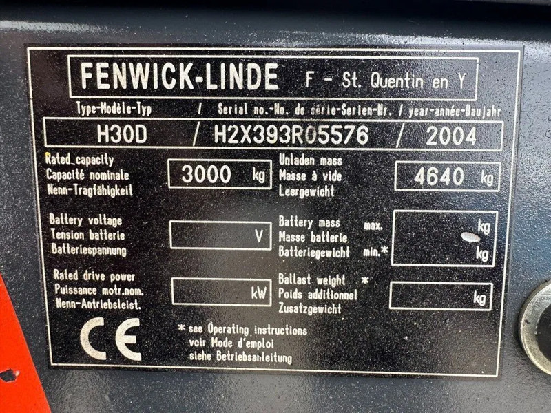 Linde H30D 3 ton Duplex Sideshift Diesel Heftruck - Empilhadeira a diesel: foto 5 Linde H30D 3 ton Duplex Sideshift Diesel Heftruck - Empilhadeira a diesel: foto 5