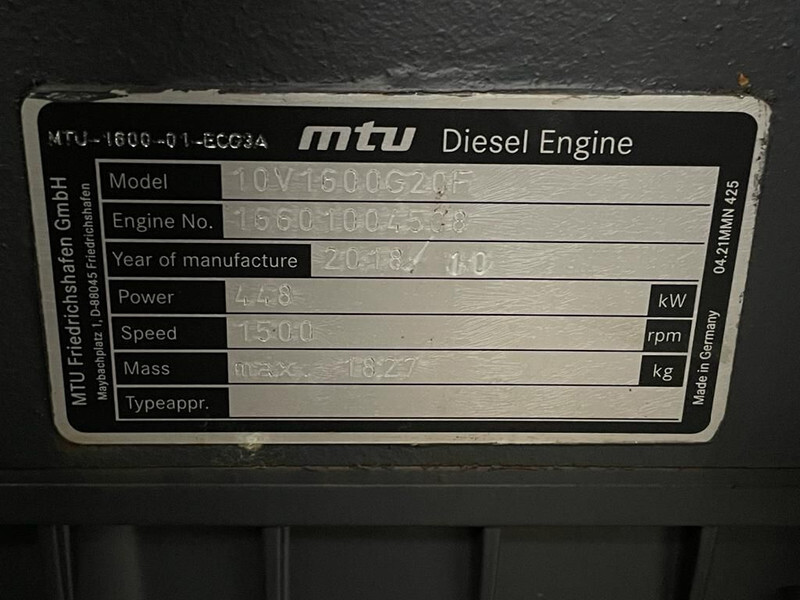 MTU Mecc Alte Spa 600 kVA Supersilent generatorset Stage 5 ! Ultra Low Emission ! As New ! - Gerador elétrico: foto 5 MTU Mecc Alte Spa 600 kVA Supersilent generatorset Stage 5 ! Ultra Low Emission ! As New ! - Gerador elétrico: foto 5