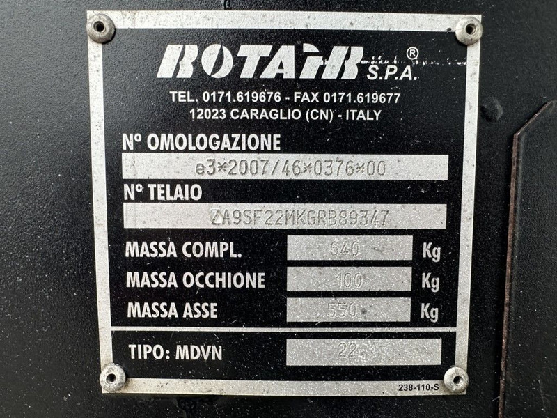 Compressor de ar Rotair MDVN 22 K Kubota 2000 L / min 6.5 Bar Mobiele Diesel Compressor as New !: foto 17