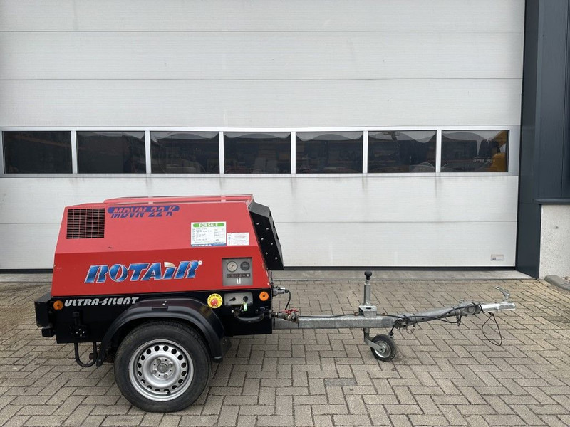 Rotair MDVN 22 K Kubota 2000 L / min 6.5 Bar Mobiele Diesel Compressor as New ! - Compressor de ar: foto 1 Rotair MDVN 22 K Kubota 2000 L / min 6.5 Bar Mobiele Diesel Compressor as New ! - Compressor de ar: foto 1