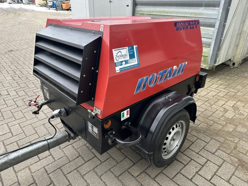 Compressor de ar Rotair MDVN 22 K Kubota 2000 L / min 6.5 Bar Mobiele Diesel Compressor as New !: foto 13