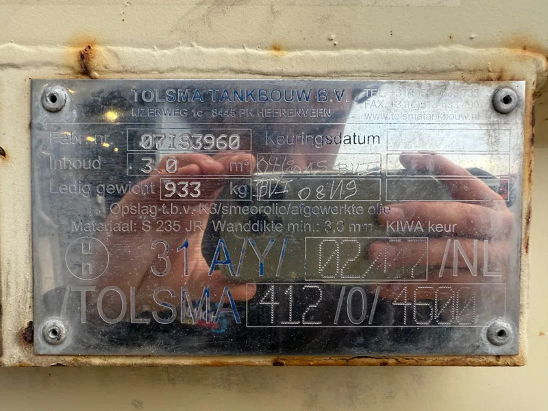 Tolsma Kiwa IBC 3000 liter Dieseltank Brandstoftank - Contentor marítimo: foto 4 Tolsma Kiwa IBC 3000 liter Dieseltank Brandstoftank - Contentor marítimo: foto 4