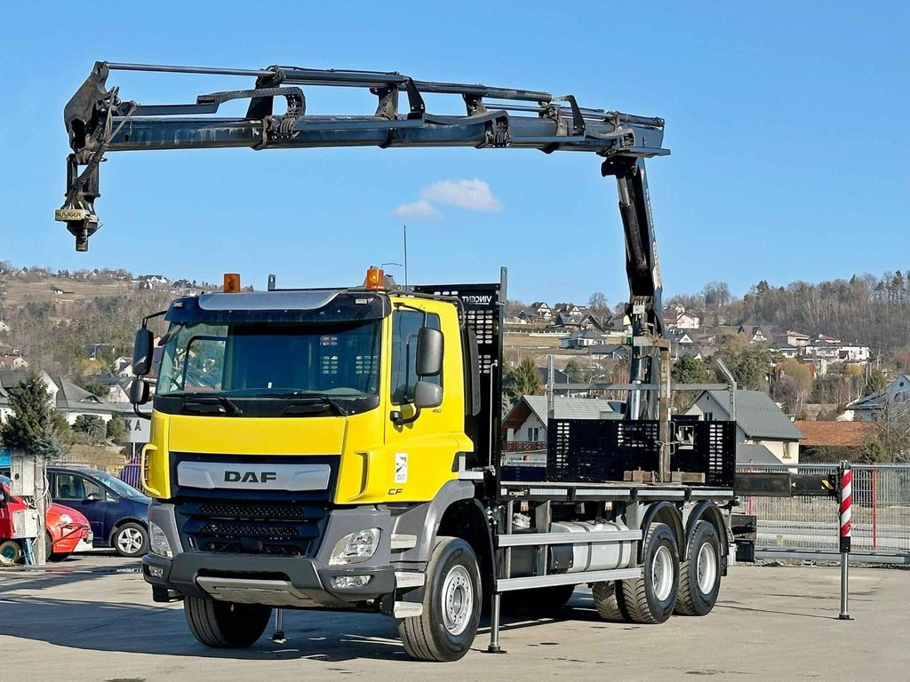 DAF CF 450 * PK 22002 - EH D + FUNK * 6x4 * TOP - Camião grua, Camião de caixa aberta/ Plataforma: foto 2 DAF CF 450 * PK 22002 - EH D + FUNK * 6x4 * TOP - Camião grua, Camião de caixa aberta/ Plataforma: foto 2