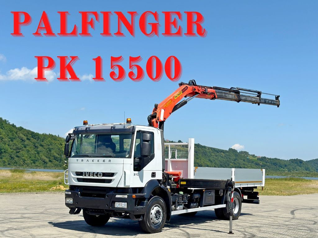 Iveco TRAKKER 310* PRITSCHE 6,00 m * PK 15500 * TOP - Camião grua: foto 1 Iveco TRAKKER 310* PRITSCHE 6,00 m * PK 15500 * TOP - Camião grua: foto 1