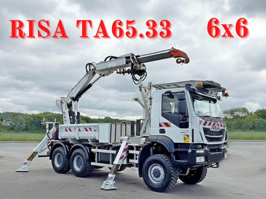 Iveco TRAKKER 360 * RUSA TA 65.33 + FUNK * 6x6 - Camião grua: foto 1 Iveco TRAKKER 360 * RUSA TA 65.33 + FUNK * 6x6 - Camião grua: foto 1