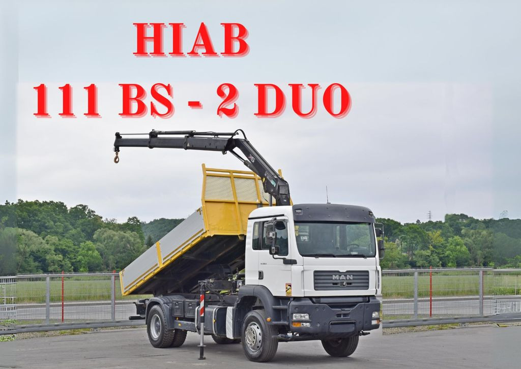 MAN TG 310 A* HIAB 111 BS - 2 DUO * TOPZUSTAND - Camião basculante, Camião grua: foto 1 MAN TG 310 A* HIAB 111 BS - 2 DUO * TOPZUSTAND - Camião basculante, Camião grua: foto 1