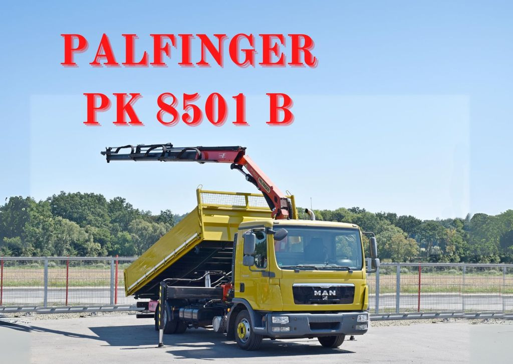 MAN TGL 12.220 Kipper 5,05 m + PK 8501 B *TOPZUSTAND - Camião basculante, Camião grua: foto 1 MAN TGL 12.220 Kipper 5,05 m + PK 8501 B *TOPZUSTAND - Camião basculante, Camião grua: foto 1