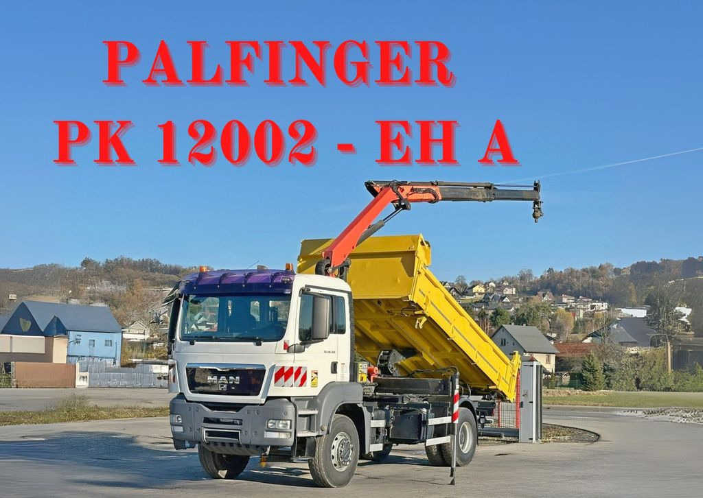 MAN TGS 18.320 * PK 12002 - EH A + FUNK * TOPZUSTAND - Camião grua, Camião basculante: foto 1 MAN TGS 18.320 * PK 12002 - EH A + FUNK * TOPZUSTAND - Camião grua, Camião basculante: foto 1