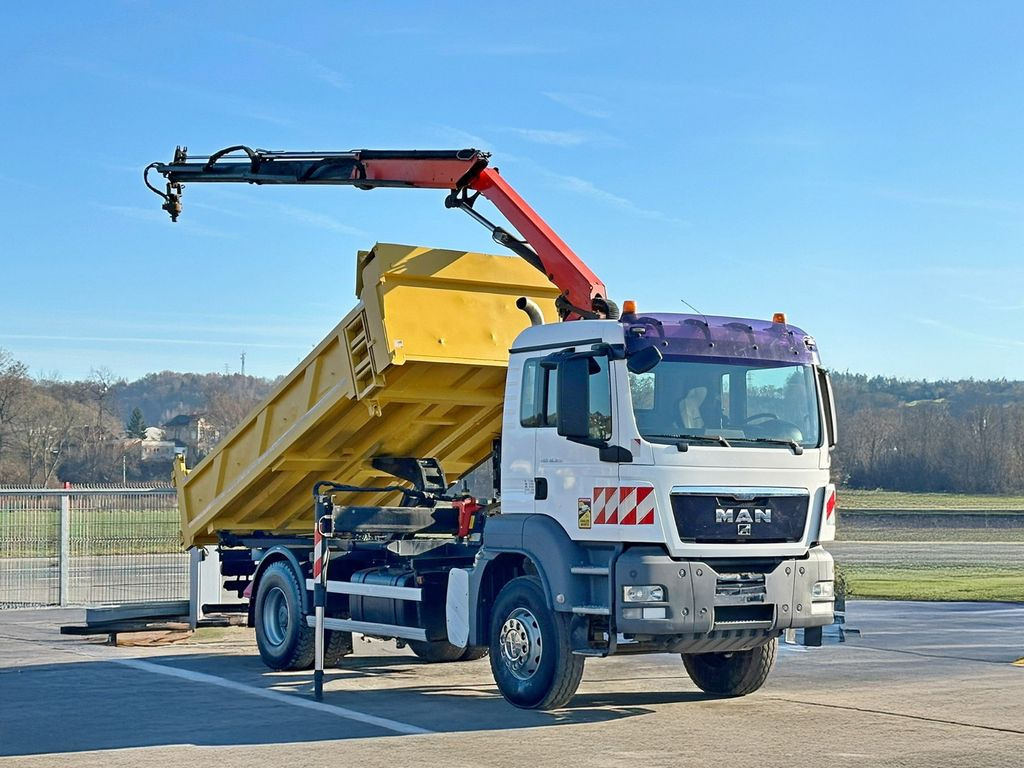 MAN TGS 18.320 * PK 12002 - EH A + FUNK * TOPZUSTAND - Camião grua, Camião basculante: foto 2 MAN TGS 18.320 * PK 12002 - EH A + FUNK * TOPZUSTAND - Camião grua, Camião basculante: foto 2
