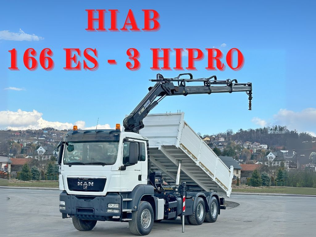 MAN TGS 26.400 * HIAB 166 ES - 3 HIPRO + FUNK * 6x4 - Camião basculante, Camião grua: foto 1 MAN TGS 26.400 * HIAB 166 ES - 3 HIPRO + FUNK * 6x4 - Camião basculante, Camião grua: foto 1