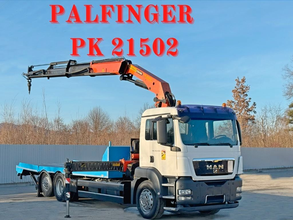 MAN TGS 26.400 * PALFINGER PK 21502 + FUNK* - Camião grua: foto 1 MAN TGS 26.400 * PALFINGER PK 21502 + FUNK* - Camião grua: foto 1