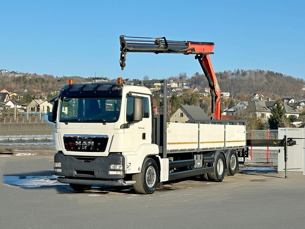 MAN TGS 26.440* PK 18001 - EH A + FUNK* TOPZUSTAND - Camião grua, Camião de caixa aberta/ Plataforma: foto 2 MAN TGS 26.440* PK 18001 - EH A + FUNK* TOPZUSTAND - Camião grua, Camião de caixa aberta/ Plataforma: foto 2