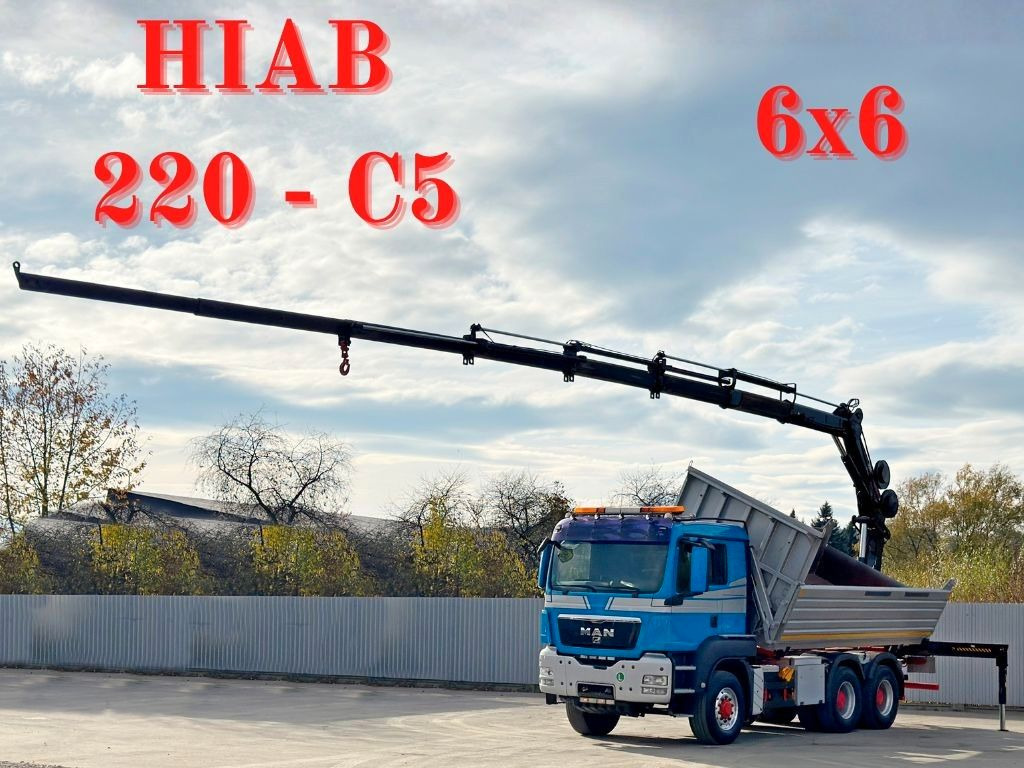 MAN TGS 26.480 * HIAB 220 - C5 + FUNK / 6x6 - Camião basculante, Camião grua: foto 1 MAN TGS 26.480 * HIAB 220 - C5 + FUNK / 6x6 - Camião basculante, Camião grua: foto 1