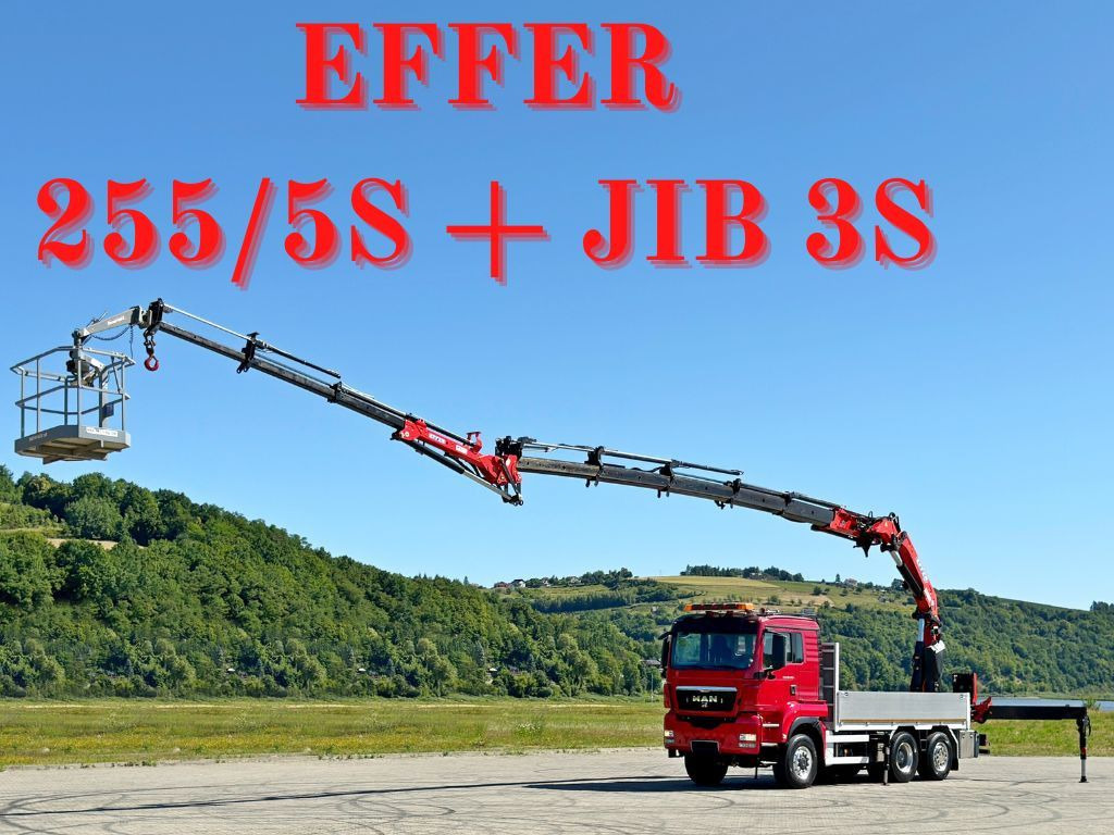 MAN TGS 28.480 * EFFER 255/5S + JIB 3S + FUNK * TOP - Camião grua: foto 1 MAN TGS 28.480 * EFFER 255/5S + JIB 3S + FUNK * TOP - Camião grua: foto 1