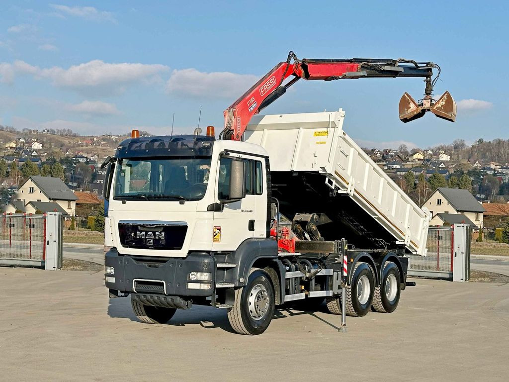 MAN TGS 33.440 * FASSI F155A.0.22/ FUNK *6x4 - Camião grua, Camião basculante: foto 2 MAN TGS 33.440 * FASSI F155A.0.22/ FUNK *6x4 - Camião grua, Camião basculante: foto 2
