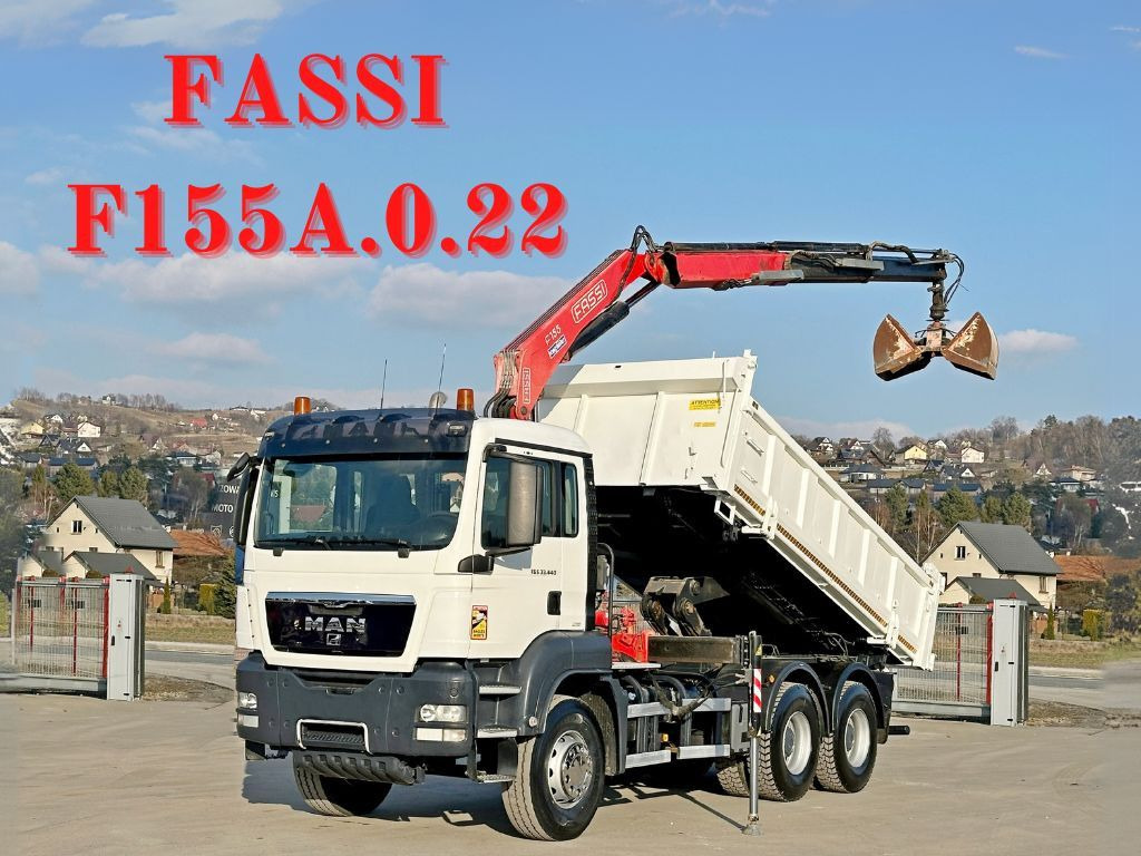 MAN TGS 33.440 * FASSI F155A.0.22/ FUNK *6x4 - Camião basculante, Camião grua: foto 1 MAN TGS 33.440 * FASSI F155A.0.22/ FUNK *6x4 - Camião basculante, Camião grua: foto 1