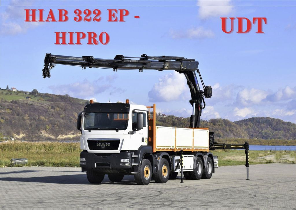 MAN TGS 35.440 * HIAB 322 EP-5HIPRO+FUNK / 8x4! MAN TGS 35.440 * HIAB 322 EP-5HIPRO+FUNK / 8x4! - Camião grua, Camião de caixa aberta/ Plataforma: foto 1 MAN TGS 35.440 * HIAB 322 EP-5HIPRO+FUNK / 8x4! MAN TGS 35.440 * HIAB 322 EP-5HIPRO+FUNK / 8x4! - Camião grua, Camião de caixa aberta/ Plataforma: foto 1