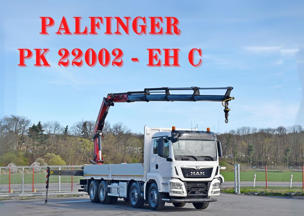 MAN TGS 35.500 * PK 22002 - EH C + FUNK * 8x4 * TOP - Camião grua, Camião de caixa aberta/ Plataforma: foto 1 MAN TGS 35.500 * PK 22002 - EH C + FUNK * 8x4 * TOP - Camião grua, Camião de caixa aberta/ Plataforma: foto 1