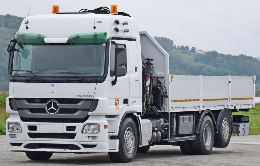 Mercedes-Benz ACTROS 2544 * HIAB 377 E - 8 HIPRO + FUNK* TOP - Camião grua, Camião de caixa aberta/ Plataforma: foto 3 Mercedes-Benz ACTROS 2544 * HIAB 377 E - 8 HIPRO + FUNK* TOP - Camião grua, Camião de caixa aberta/ Plataforma: foto 3