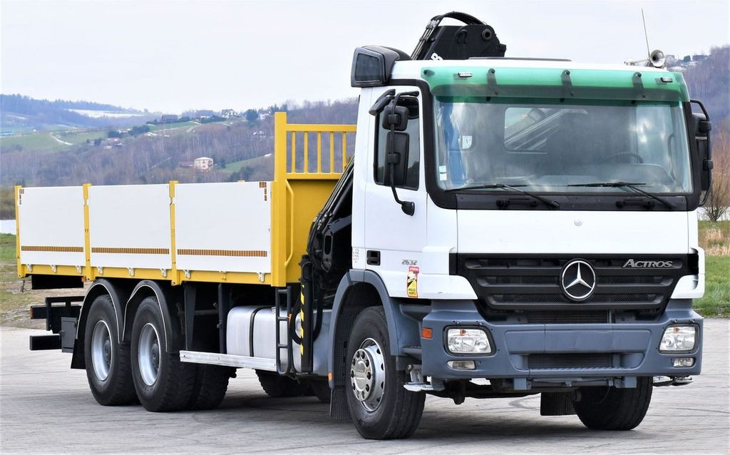 Mercedes-Benz ACTROS 2632 * HIAB 144B-3HIDUO+FUNK / 6x4 - Camião grua, Camião de caixa aberta/ Plataforma: foto 3 Mercedes-Benz ACTROS 2632 * HIAB 144B-3HIDUO+FUNK / 6x4 - Camião grua, Camião de caixa aberta/ Plataforma: foto 3