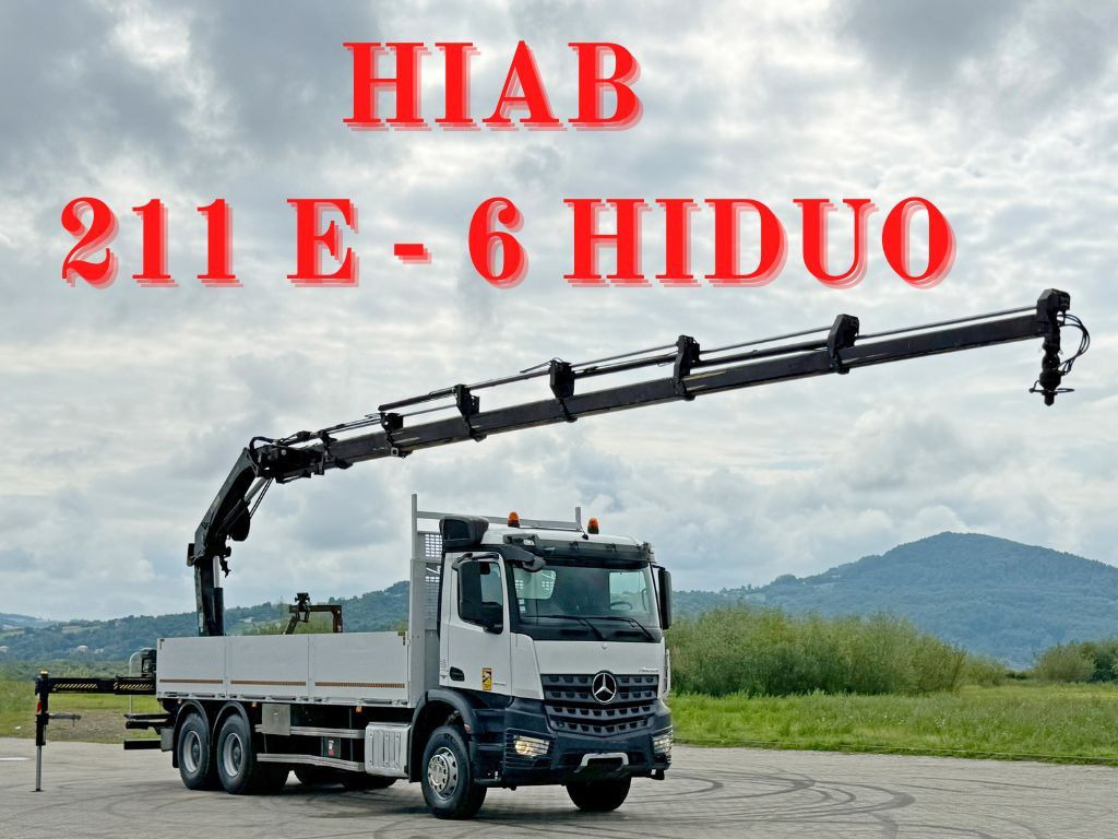 Mercedes-Benz ACTROS 2636 * HIAB 211 E-6 HIDUO/FUNK *6x4 - Camião grua: foto 1 Mercedes-Benz ACTROS 2636 * HIAB 211 E-6 HIDUO/FUNK *6x4 - Camião grua: foto 1