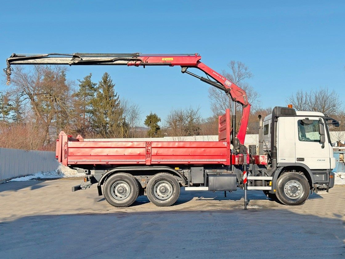 Mercedes-Benz ACTROS 2636* KIPPER 5,25 + BORDMATIC / 6x4 - Camião grua: foto 4 Mercedes-Benz ACTROS 2636* KIPPER 5,25 + BORDMATIC / 6x4 - Camião grua: foto 4