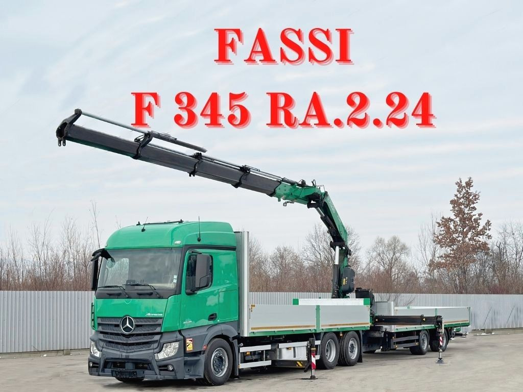 Mercedes-Benz ACTROS 2645 * FASSI F345.24 + FUNK + Anhänger - Camião grua: foto 1 Mercedes-Benz ACTROS 2645 * FASSI F345.24 + FUNK + Anhänger - Camião grua: foto 1