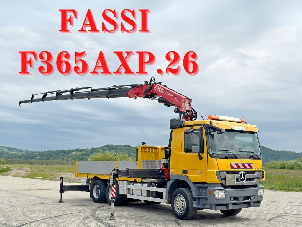 Mercedes-Benz ACTROS 2646 * FASSI F365AXP.26 + FUNK * 6x4 - Camião grua: foto 1 Mercedes-Benz ACTROS 2646 * FASSI F365AXP.26 + FUNK * 6x4 - Camião grua: foto 1
