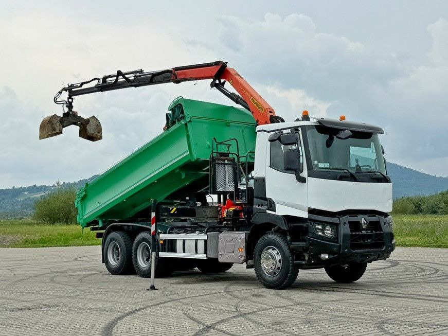 Renault C 430 *KIPPER 5,10 m + PK 16001 - K B* 6x4 - Camião grua: foto 2 Renault C 430 *KIPPER 5,10 m + PK 16001 - K B* 6x4 - Camião grua: foto 2